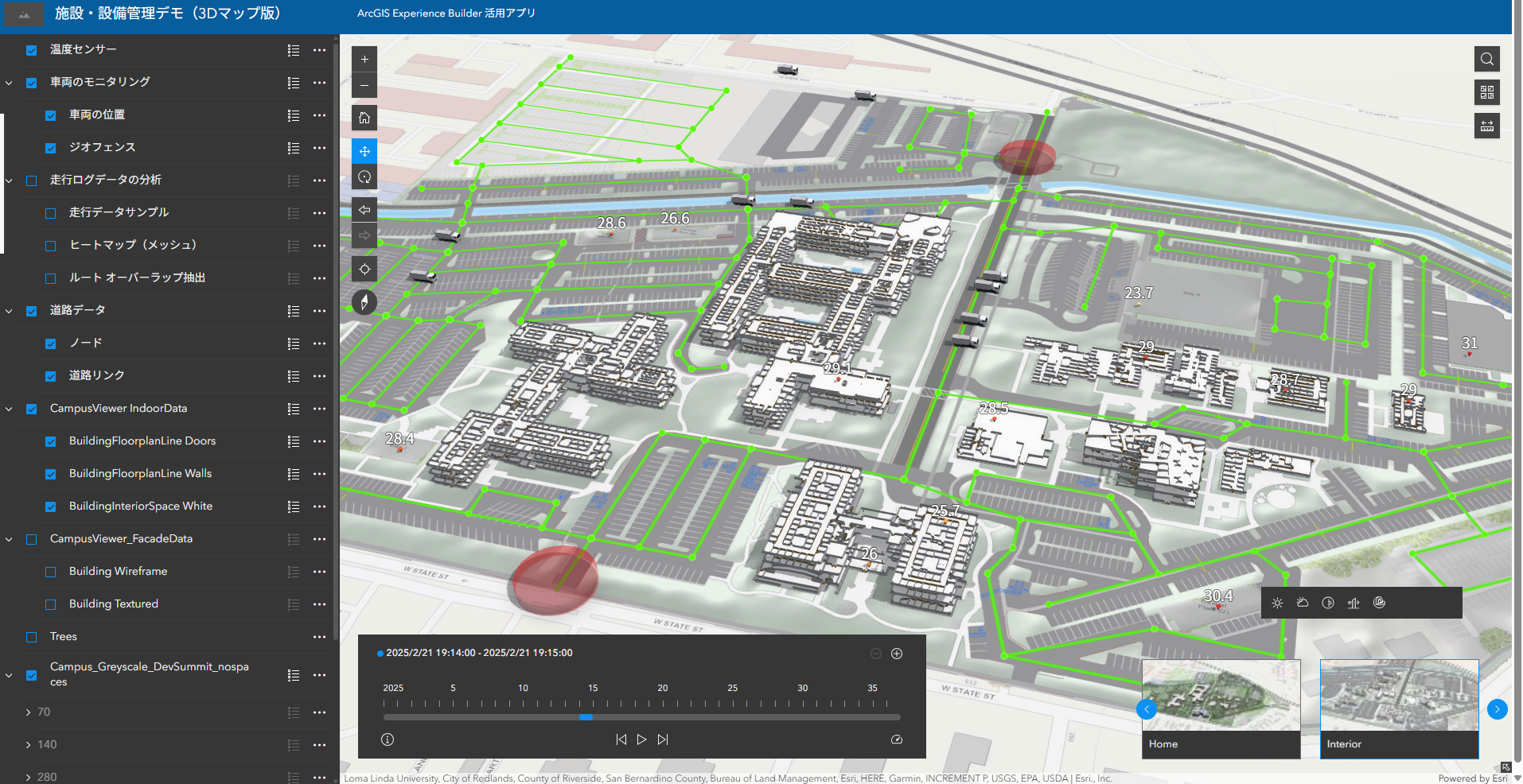 施設マップ・敷地内のルート管理